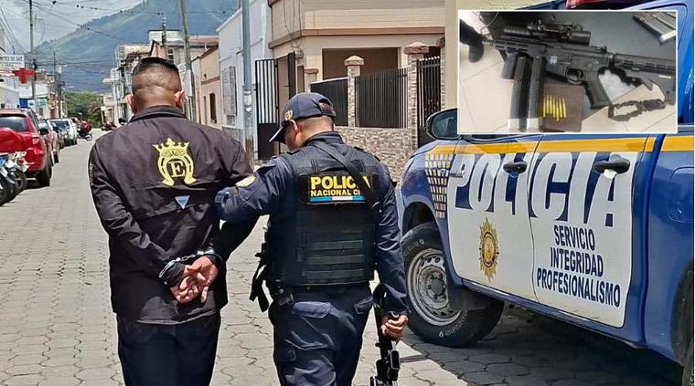 Capturan a un hombre por exhibir armas durante el desfile hípico en Jalapa