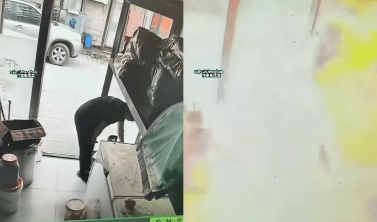 VIDEO: Enciende las luces de una tienda y provoca una explosión por fuga de gas