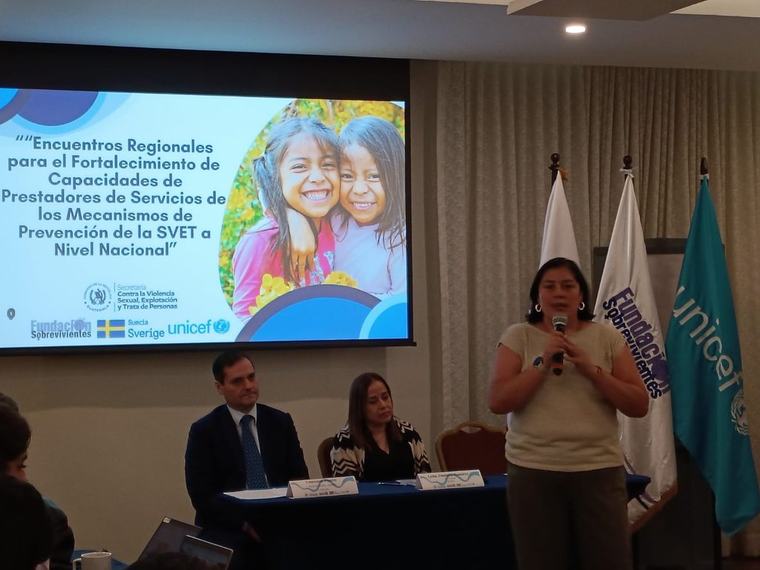 SVET, Fundación Sobrevivientes y UNICEF impulsan encuentros regionales para prevenir delitos VET en Guatemala