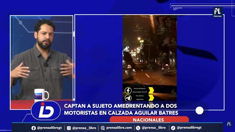 Video revela cómo motorista dispara durante discusión en la Aguilar Batres: “Esa ojiva puede rebotar y pegarle a una persona”