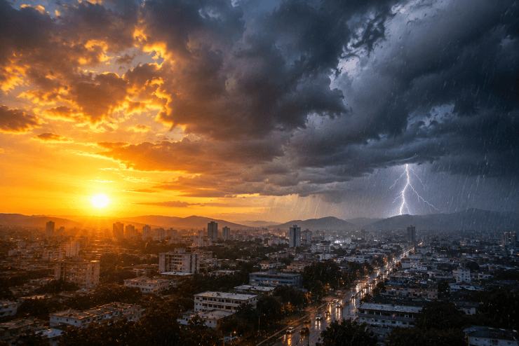 Calor de hasta 38 grados y fuertes tormentas este jueves en Guatemala