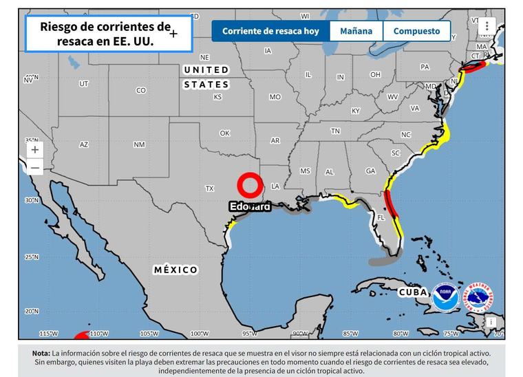 Posibles inundaciones en Texas y Luisiana: así avanza la tormenta tropical Edouard en EE. UU.